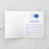 40. Einladung mit Disco-Ball und Regenbogenstars (Innenseite)