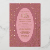 40. Einladungen zum Hochzeitstag Elegant (Vorderseite)