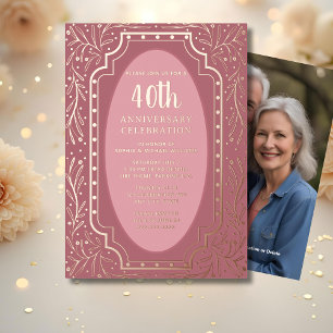 40. Einladungen zum Hochzeitstag Elegant