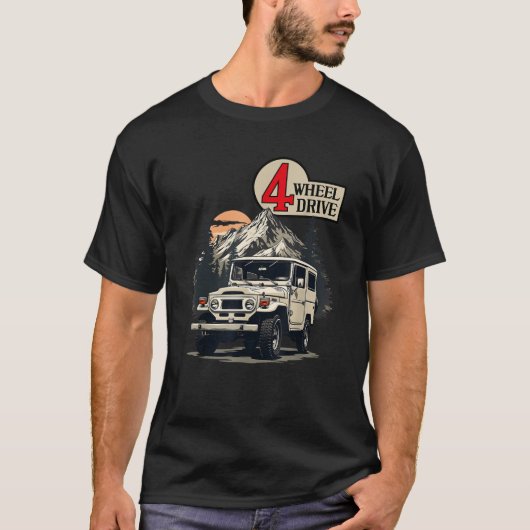 40-er Cruiser Mountain Offroad 4 Radantrieb 4 T-Shirt (Vorderseite)