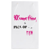 40 etwas Geburtstagsgeschenktasche Kleine Geschenktüte (Rückseite)