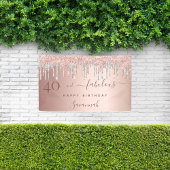 40 Fabelhafte Rose Gold Silberne Tropfen Banner