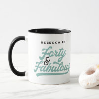 40 & fabelhafte Vintage Geburtstagsschrift