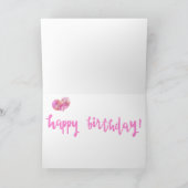 40 & Fabulous, 40. Geburtstag Glamour Bokeh Card Karte (Innenseite)