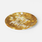 40 & Fabulous - 40. Geburtstag Gold Glitzern Pappteller (Schrägansicht)