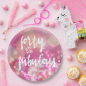 40 & Fabulous - 40. Geburtstagspapier-Teller Pappteller (Party)