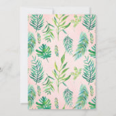 40 & Fabulous Birthday Tropical Lights Hawaiian Einladung (Rückseite)