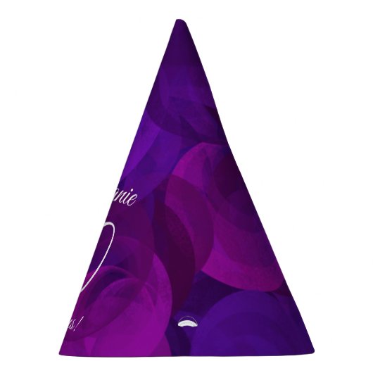 40 & Fabulous Elegant Lila Geburtstag Partyhütchen (Rechts)