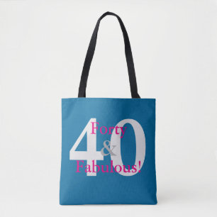 40 & Fabulous! Freuen Sie sich auf Blauen und Hot Tasche