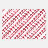 40 & Fabulous - Fun Red 40. Geburtstag Geschenkpapier Set (Vorderseite 2)