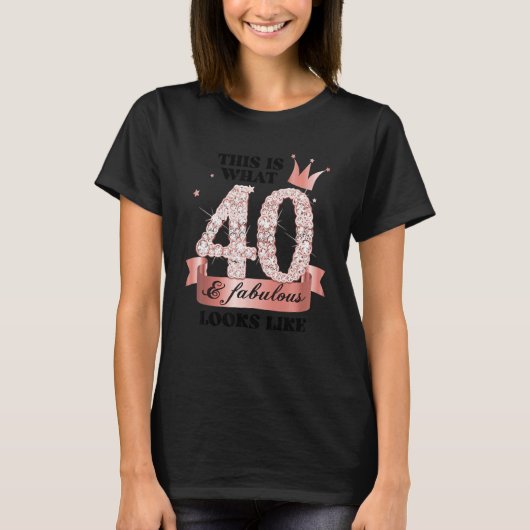 40 & Fabulous I Rose And White Party Group Candid  T-Shirt (Vorderseite)