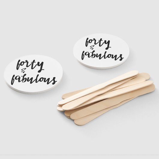 40 & Fabulous - Spaß 40. Geburtstag Fächer (Non-assembled)