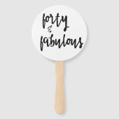 40 & Fabulous - Spaß 40. Geburtstag Fächer (Vorderseite)