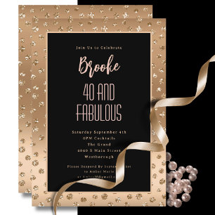 40 Fantastischer Goldmagen Blush Pink Glam Geburts Einladung