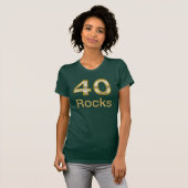 40 Felsen Bling T-Shirt (Vorne ganz)