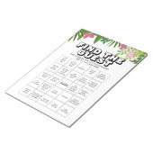 40 Find the Guest Bingo Game Sheets Notizblock (angewinkelt)