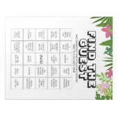 40 Find the Guest Bingo Game Sheets Notizblock (Vorderseite)