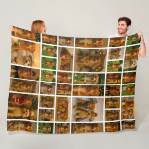 40 Foto-Collage-Vorlage Personalisiert Maßgeschnei Fleecedecke