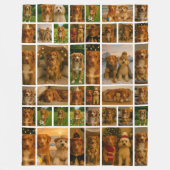 40 Foto-Collage-Vorlage Personalisiert Maßgeschnei Fleecedecke (Vorderseite)