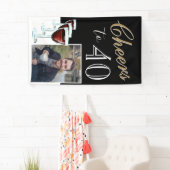 40 Foto Roter Wein 40. Geburtstag Banner (Insitu)