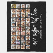 40 FotoCollage - 4 Reihen 10 Spalten - Skriptname Fleecedecke (Vorderseite)