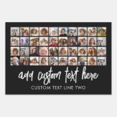 40 FotoCollage - 4 Reihen 10 Spalten - Skriptname Geschenkpapier Set (Vorderseite 2)