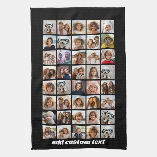40 FotoCollage - 4 Reihen 10 Spalten - Skriptname Geschirrtuch (Vertikal)