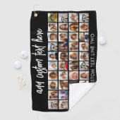 40 FotoCollage - 4 Reihen 10 Spalten - Skriptname Golfhandtuch (Insitu)