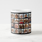 40 FotoCollage - 4 Reihen 10 Spalten - Skriptname Jumbo-Tasse (Vorderseite)