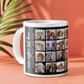 40 FotoCollage - 4 Reihen 10 Spalten - Skriptname Jumbo-Tasse