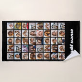 40 FotoCollage - 4 Reihen 10 Spalten - Skriptname Strandtuch (Vorderseite)