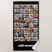 40 FotoCollage - 4 Reihen 10 Spalten - Skriptname Strandtuch (Vorderseite)