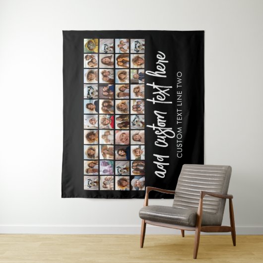 40 FotoCollage - 4 Reihen 10 Spalten - Skriptname Wandteppich (Beispiel)