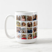 40 FotoCollage - 4 Reihen 10 Spalten - weiß Kaffeetasse (Links)