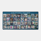 40 FotoCollage - 4 Reihen 10 Spalten - Weißer Text Schreibtischunterlage (Vorderseite)