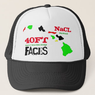 40 FT FACES NaCL SURF HAWAII Truckerkappe