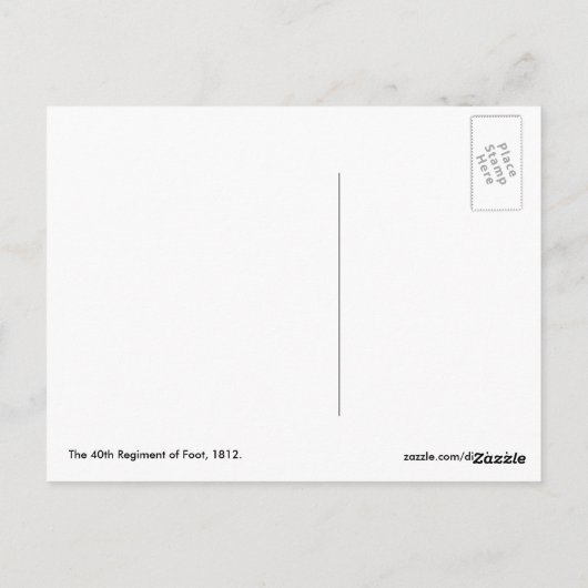 40. Fuß Postkarte (Rückseite)