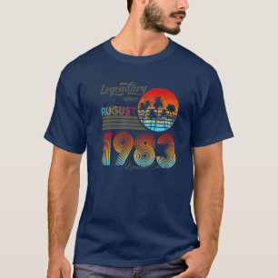 40. Geburtsdatum Legendär seit August 1983 T-Shirt