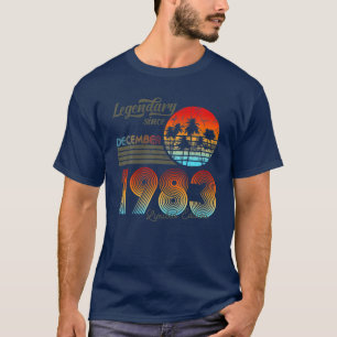 40. Geburtsdatum Legendär seit Dezember 1983 T-Shirt
