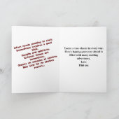 40. Geburtsname & Datum Vintag Retro Funny Gag Karte (Innenseite)