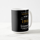 40. Geburtstag 1983 Legendär hinzufügen Kaffeetasse (VorderseiteRechts)