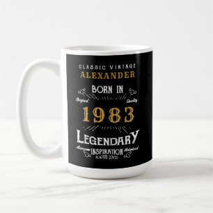 40. Geburtstag 1983 Legendär hinzufügen Kaffeetasse