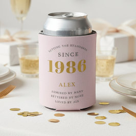 40. Geburtstag 1986 Andenken Elegant Personalisier Dosenkühler