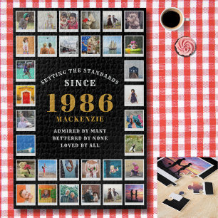 40. Geburtstag 1986 Familien-Erinnerungen Foto-Col Puzzle