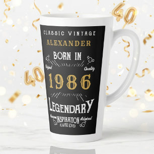 40. Geburtstag 1986 Legendärer Retro Milchtasse
