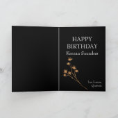 40. Geburtstag 2 Bildvorlagenkarte Karte (Innenseite)