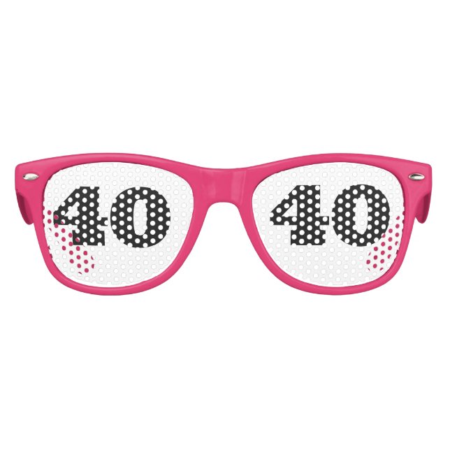 40. GEBURTSTAG 30 Party PINK Sonnenbrille (Vorderseite)