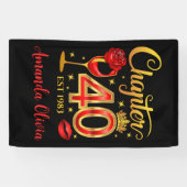 40. Geburtstag, 40. Banner (Horizontal)