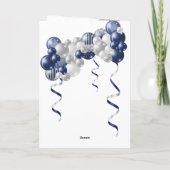 40. Geburtstag 40 Gründe, warum wir Sie blau Liebe Karte (Rückseite)