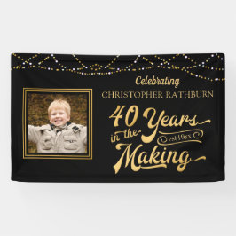 40. Geburtstag | 40 JAHRE IN DER MAKING Edit Color Banner